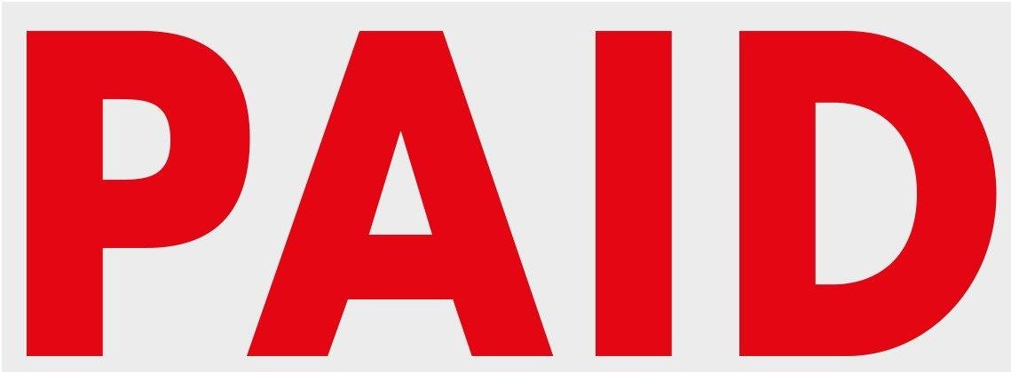 COLOP Printer 20 L04 PAID White / Red Stamp