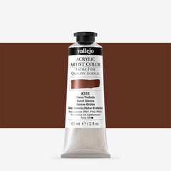 VALLEJO ACRYLIC ARTIST 311: 60 ML. BURNT SIENNA - Al Masam Stationery LLC