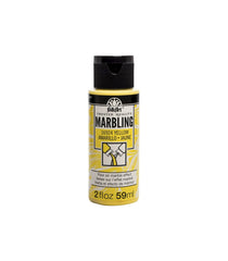 Folkart Marbling Paint Water-Based Yellow Color 59Ml - MSP 16924 - Al Masam Stationery LLC