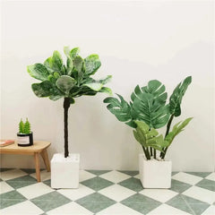 ELMAS 1/6 Scale Monstera Plant for Dollhouse Accessories