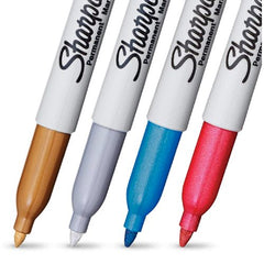 Sharpie Metallic Permanent Marker Assorted 4 Pieces - Al Masam Stationery LLC