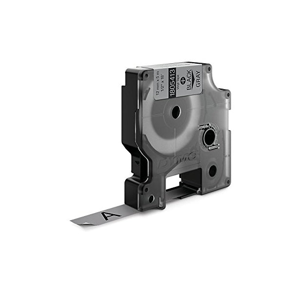 DYMO RH TP 12mm Black/Grey Vinyl - Al Masam Stationery LLC