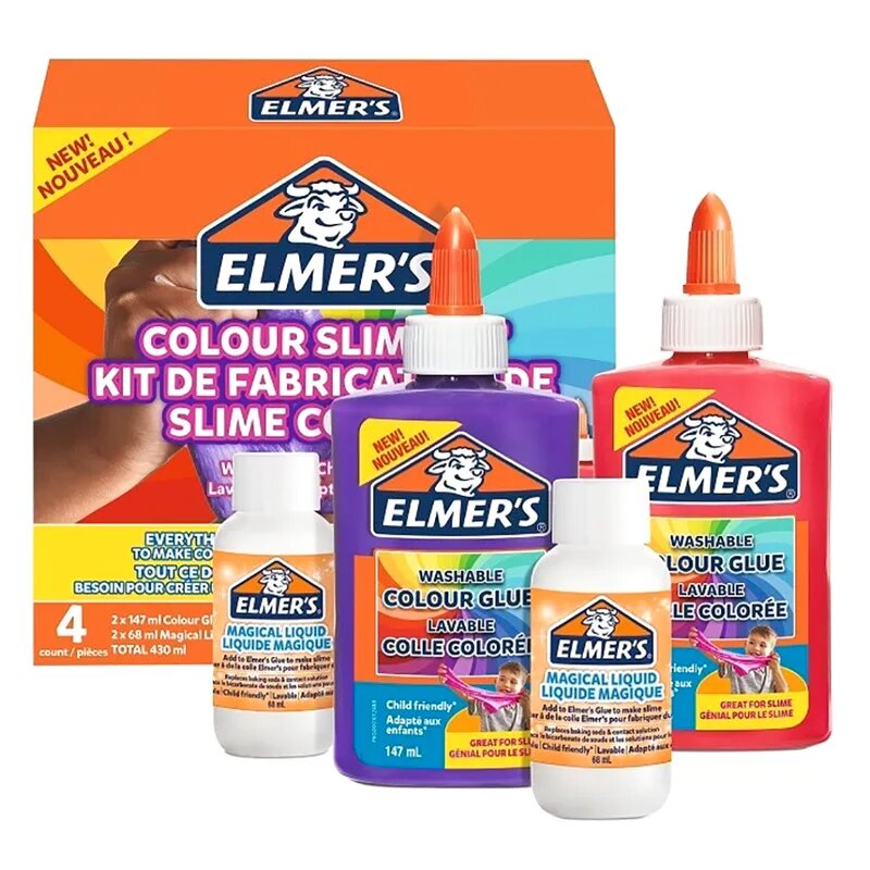 Elmer's Opaque Colors Slime Adhesive Kit Multicolor - Al Masam Stationery LLC