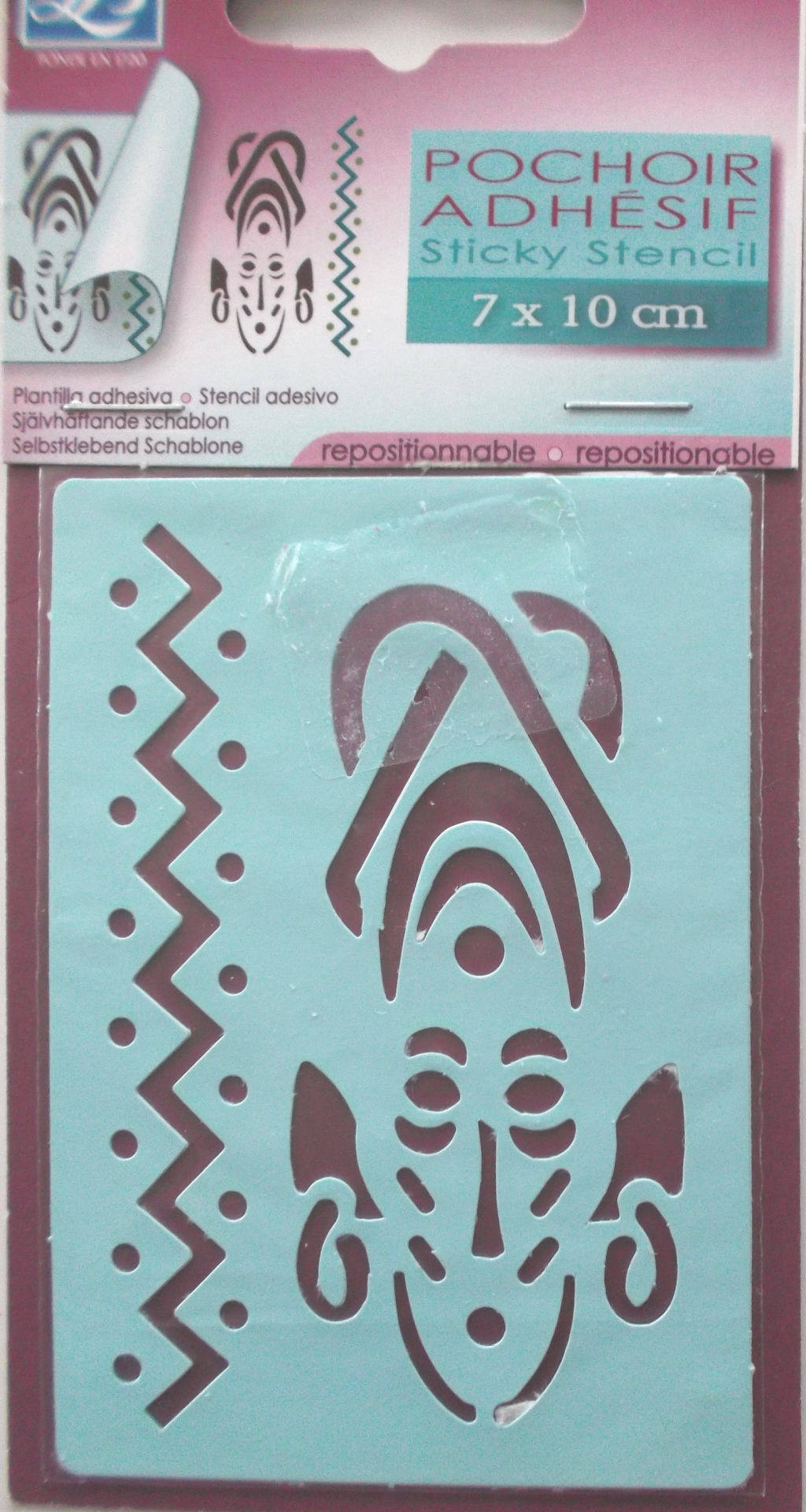 Sticky Stencil 7x10 | ETHNIC MASK - Al Masam Stationery LLC