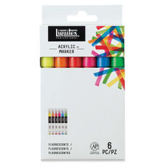 LIQUITEX FINE PAINT MARKER FLUORESCENT SET - Al Masam Stationery LLC