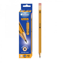 Atlas HB Pencil Yellow+Eraser