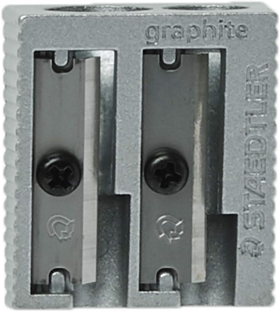 Staedtler Single Double Hole Metal Sharpener (Box of 20 Pcs) - Al Masam Stationery LLC