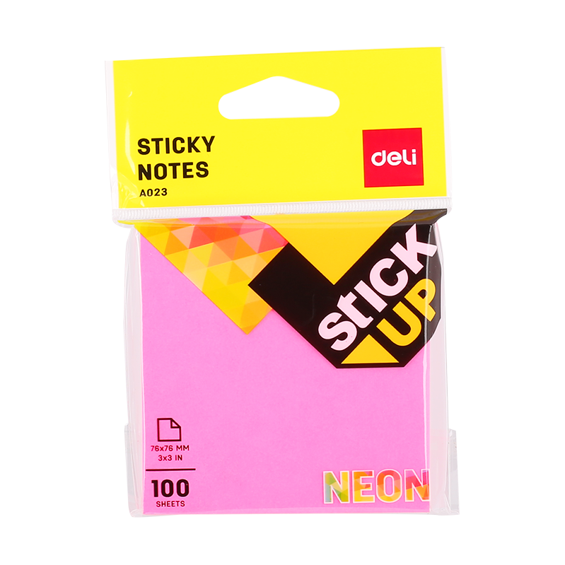 Deli Sticky Notes 76x76mm 3''x3'' 100 - Al Masam Stationery LLC