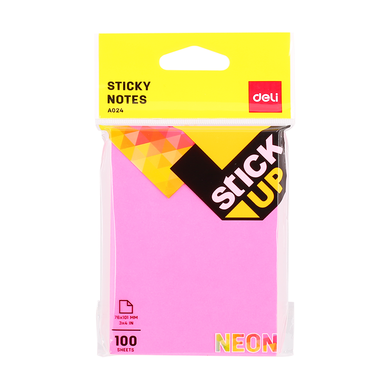Deli Sticky Notes 76x101mm 3''x4'' - Al Masam Stationery LLC