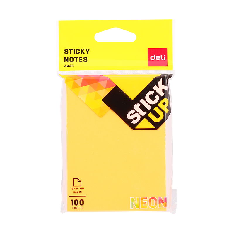 Deli Sticky Notes 76x101mm 3''x4'' - Al Masam Stationery LLC