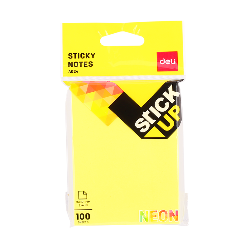 Deli Sticky Notes 76x101mm 3''x4'' - Al Masam Stationery LLC