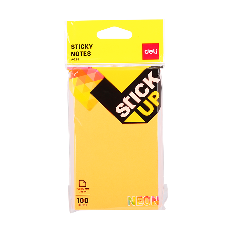 Deli Sticky Notes 76x126mm 3''x5'' - Al Masam Stationery LLC