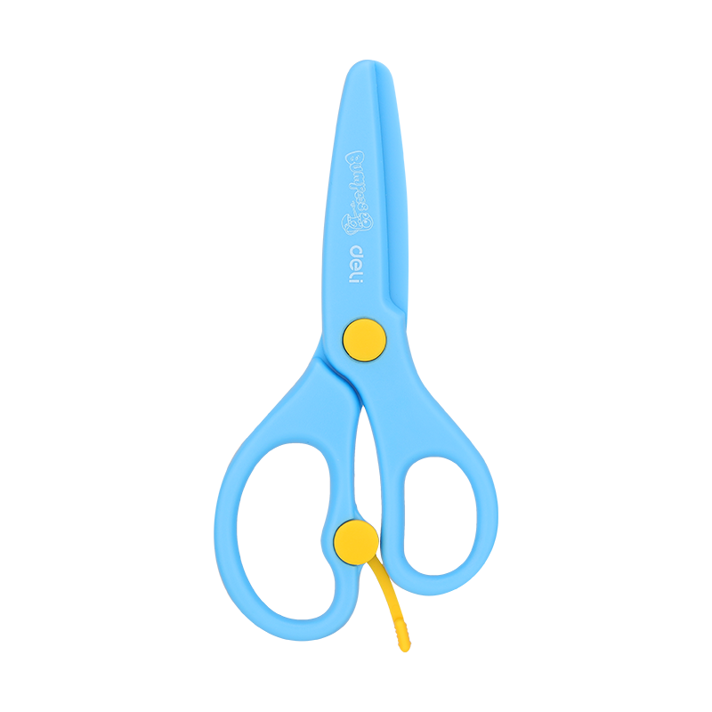 Deli Plastic Scissors 130mm Safe - Al Masam Stationery LLC