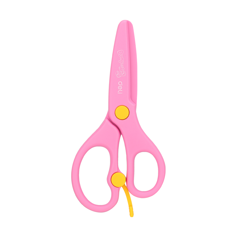 Deli Plastic Scissors 130mm Safe - Al Masam Stationery LLC