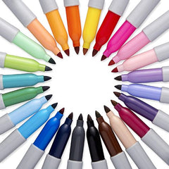 Sharpie Fine Point Permanent Marker Assorted 24 Pieces - (SP-2065405) - Al Masam Stationery LLC