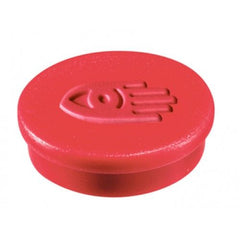 LEGAMASTER MAGNETS ROUND 20 MM PACK OF 8 RED