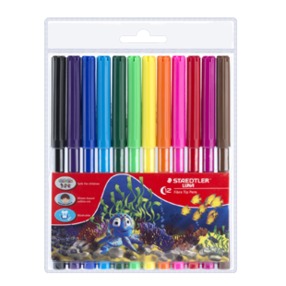 Staedtler Luna Fibre-Tipped Pen - (12 Pcs) - Al Masam Stationery LLC