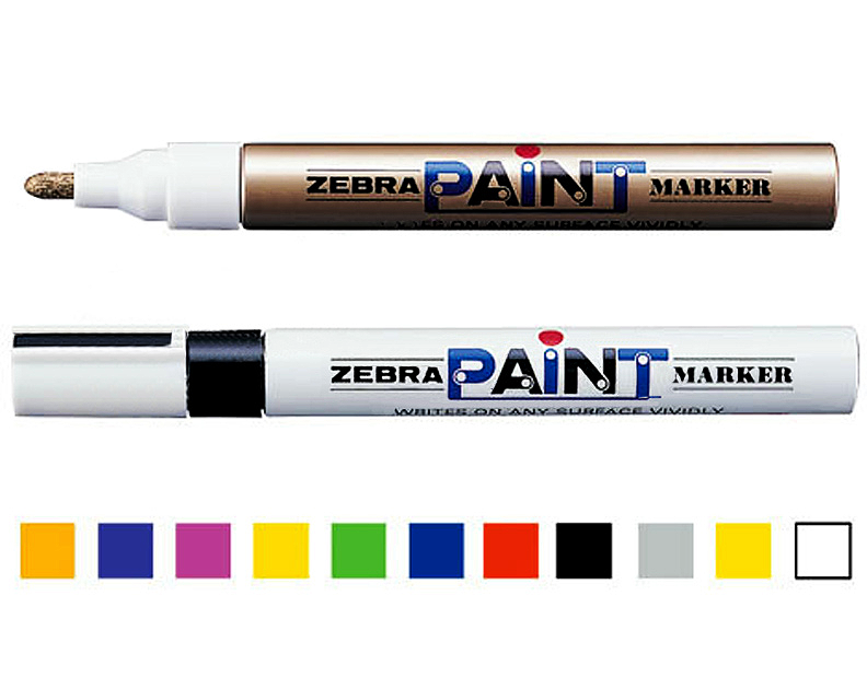 Paint Marker Zebra (M) Point  Orange - Al Masam Stationery LLC