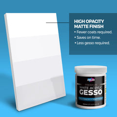 Zeiler PREMIUM WHITE ACRYLIC GESSON(500ML) - Al Masam Stationery LLC