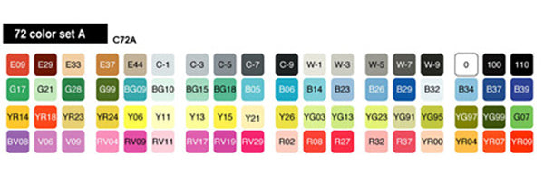 Copic Marker Set 1 - Al Masam Stationery LLC