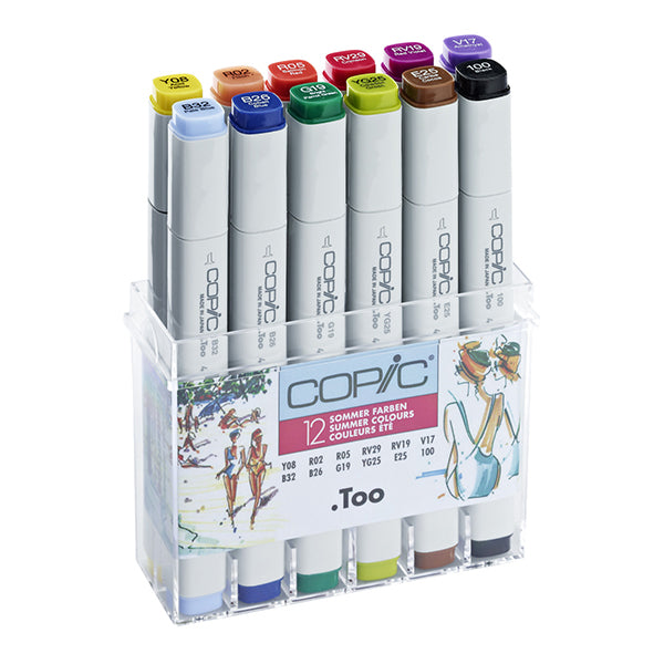 Copic Marker 12Pc - Summer Colors - Al Masam Stationery LLC