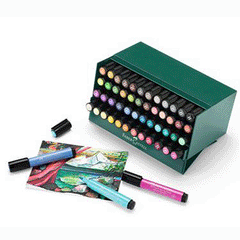 FABER-CASTELL PTT ARTIST PEN BIG BRUSH BOX OF 48 - Al Masam Stationery LLC