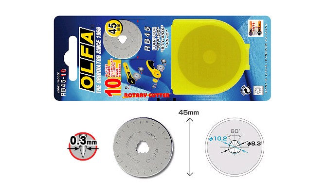 Olfa Rotary OL-RB45-10 Spare Blade 45m - Al Masam Stationery LLC