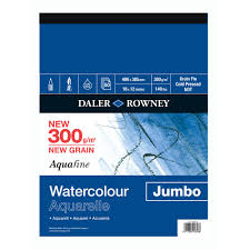 Daler Rowney Aquafine Watercolour Paper Pad Not Surface 20 x 16 Inch - Al Masam Stationery LLC