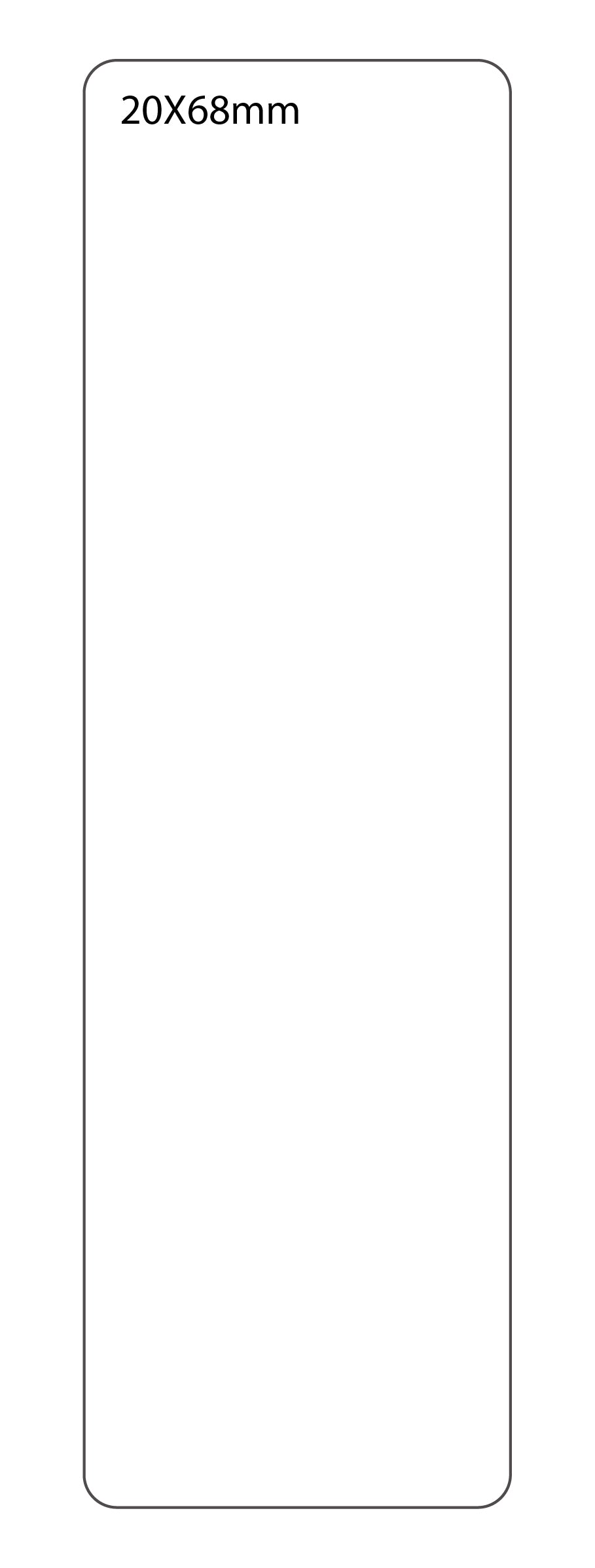 SELF ADHESIVE OFFICE LABEL-20X68mm - Al Masam Stationery LLC