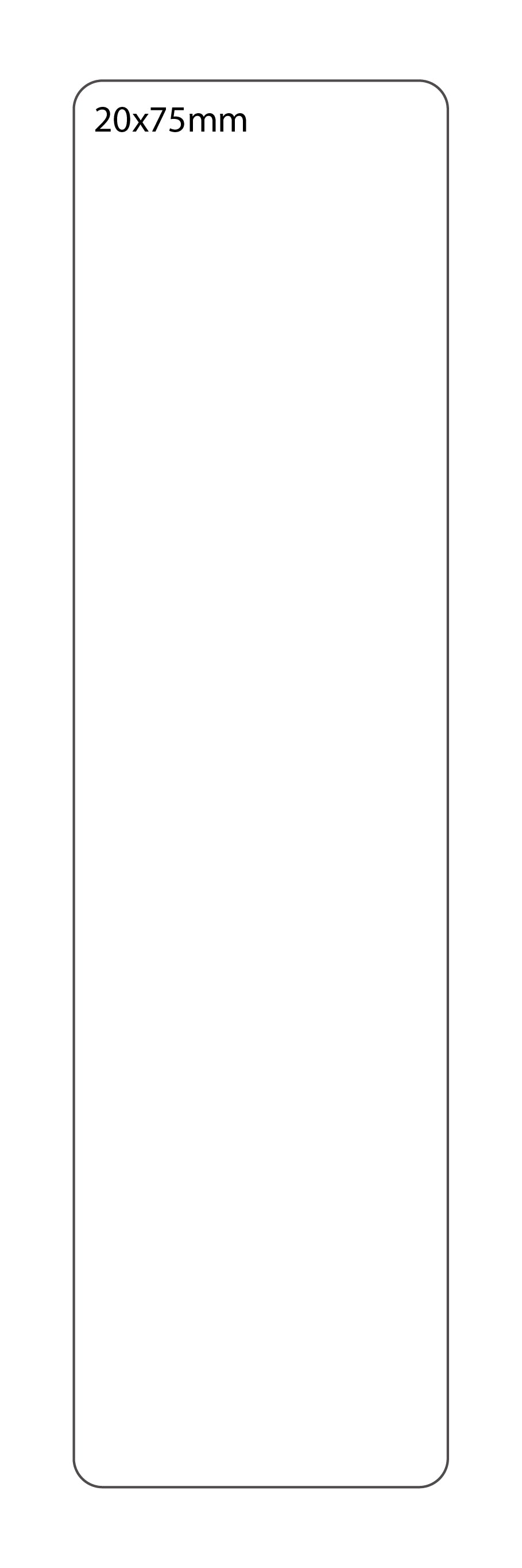SELF ADHESIVE OFFICE LABEL-20X75mm - Al Masam Stationery LLC
