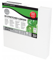 Daler Rowney 3D Stretched Canvas 20*20cm/8*8" - Al Masam Stationery LLC