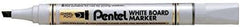 Pentel MW86 White Board Marker Chisel Tip - Black