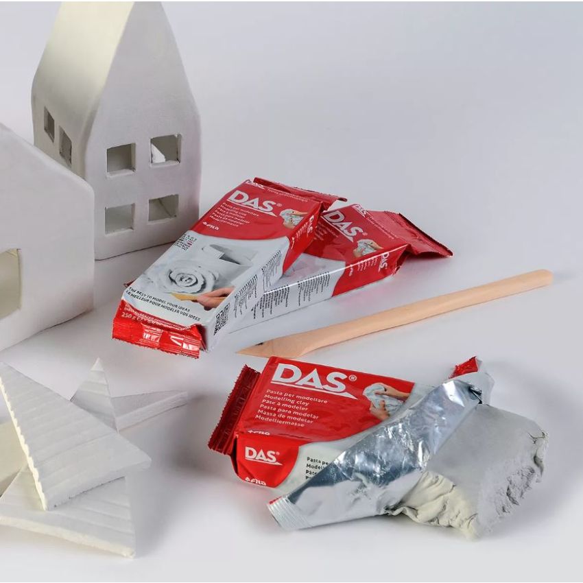 DAS Modelling Clay White 250g – Air-Dry Craft & Sculpting Clay F348400