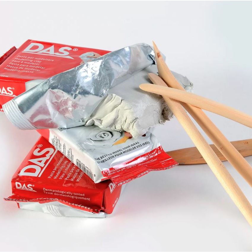DAS Modelling Clay White 250g – Air-Dry Craft & Sculpting Clay F348400
