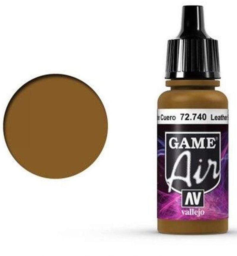 Vallejo GAME AIR 740-17ML. LEATHER BROWN - Al Masam Stationery LLC
