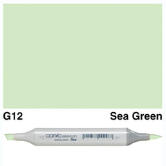 This COPIC SKETCH MARKER G 12 SEA GREEN is a versatile tool for professionals and hobbyists alike. Its vivid and blendable sea green color is perfect for adding depth and dimension to artwork. With its high-quality ink and durable design, this marker is a must-have for any artist.