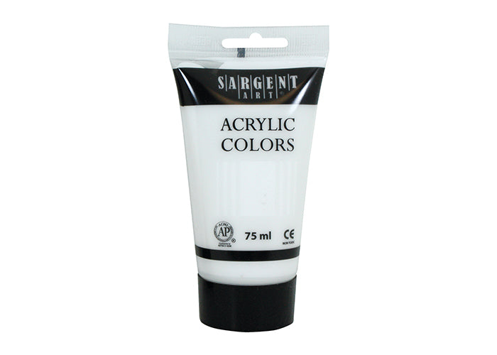 SARGENT ACRYLIC TUBE 75 ML WHITE - Al Masam Stationery LLC
