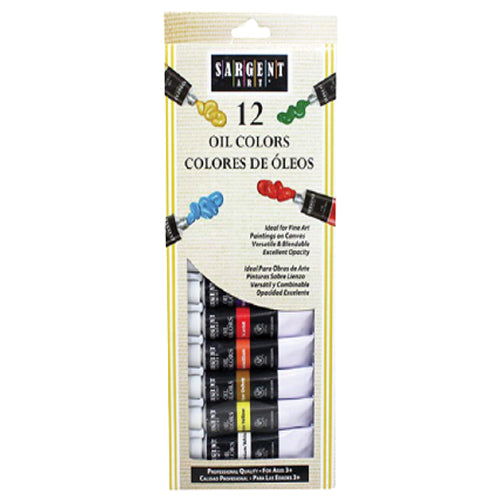 SARGENT 12 TUBE OIL COLORS - Al Masam Stationery LLC