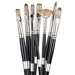 PANART MONGOOSE SYNTHETIC LH BRUSH SET R-8,12 F-6,10 - Al Masam Stationery LLC