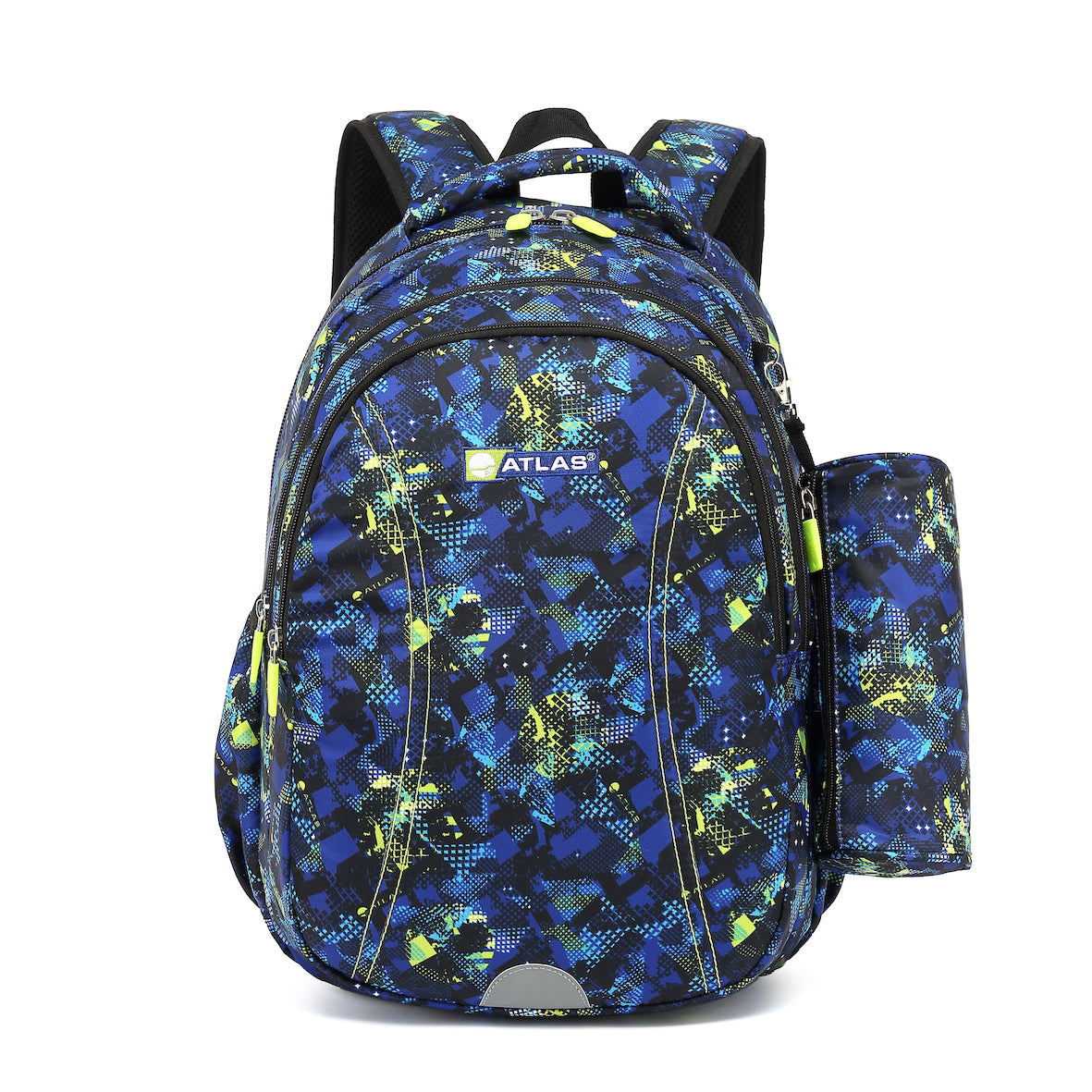 Atlas Boy Abstract Backpack 18" Blue / Green - Al Masam Stationery LLC Main image