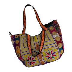 Ahra's Traditional Arts Vibrant Daisy Bag