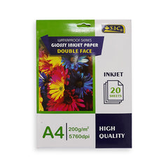 Glosssy Two Face Inkjet Paper 200gsm A4 20sht - Al Masam Stationery LLC