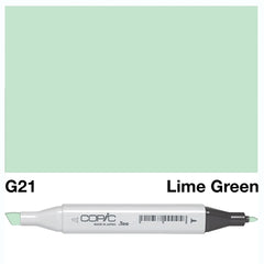 Introducing the COPIC SKETCH MARKER G 21 LIME GREEN, featuring a vibrant and vibrant green ink. Incredibly versatile, this marker is perfect for detailed illustrations and blending. With its high-quality ink and long-lasting performance, the COPIC SKETCH MARKER G 21 LIME GREEN is a must-have for any professional artist or hobbyist.