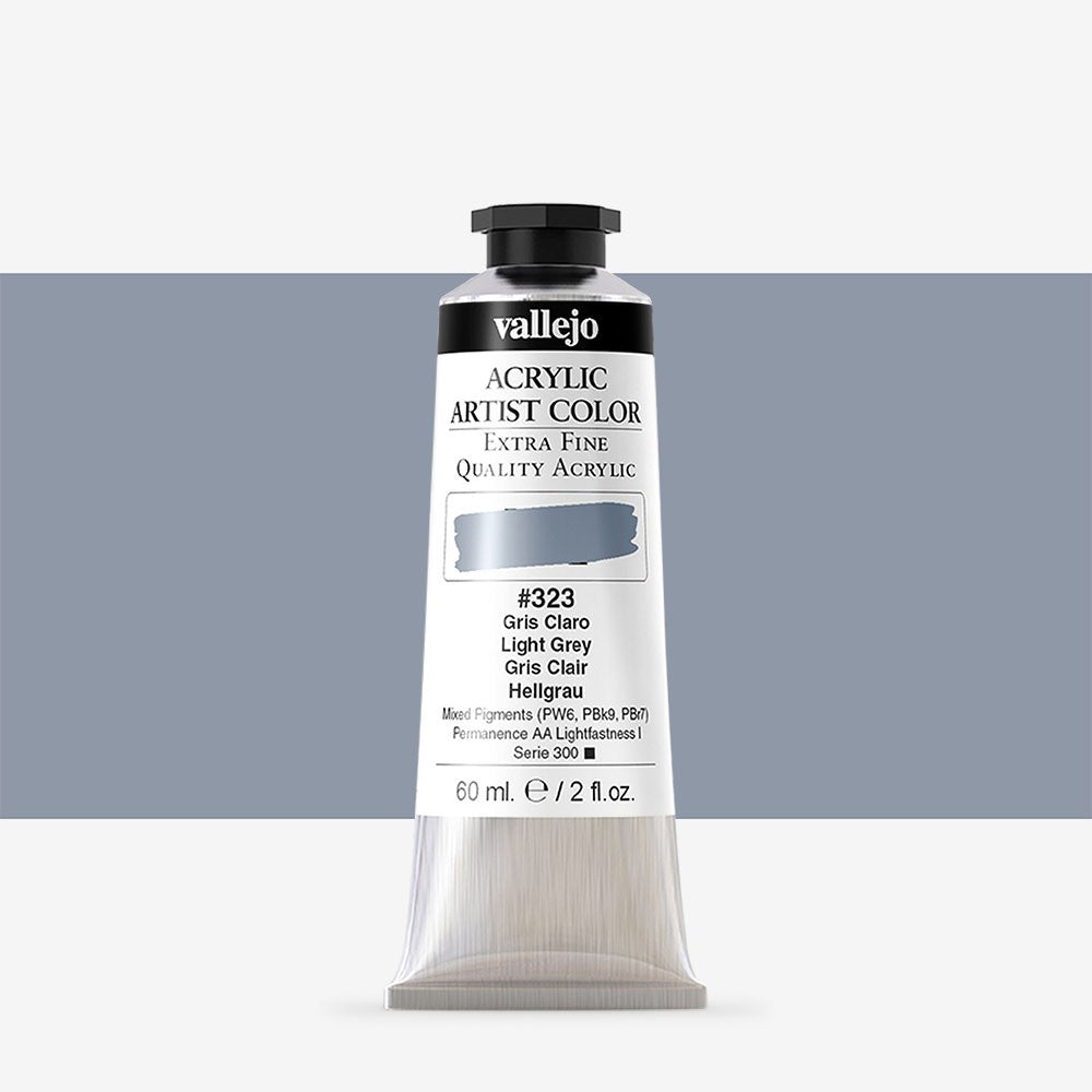 VALLEJO ACRYLIC ARTIST 323: 60 ML. LIGHT GREY - Al Masam Stationery LLC