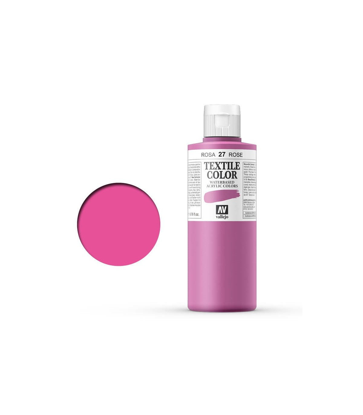 TEXTILE COLOR 27: 200 ML. BENGALI ROSE