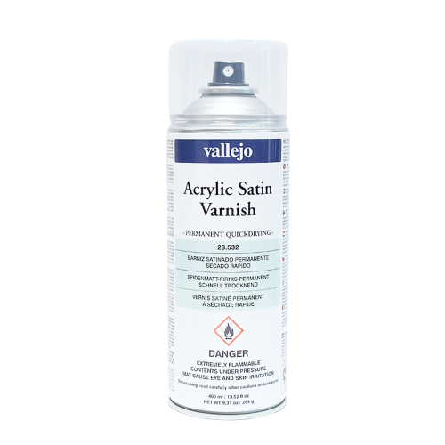 VALLEJO AEROSOL SATIN VARNISH 532-400ML. - Al Masam Stationery LLC