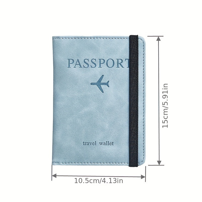 ELMAS RFID Passport Holder – Slim Leather Travel Wallet - Al Masam Stationery LLC