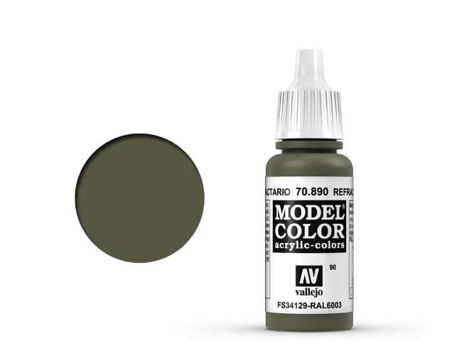 Vallejo 090:MODELCOLOR 890-17ML. RETRACTIVE GREEN - Al Masam Stationery LLC