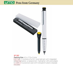 AMS- SP 302 - UMA Metal Pen with Highlighter - Al Masam Stationery LLC