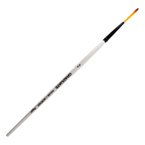 Daler Rowney Graduate Brush Short Handle Synthetic Rigger 2=1.5mm - Al Masam Stationery LLC